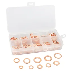 JOINT DE VIDANGE CUIVRE PLAT DIAM 5 A 14 mm (COFFRET DE 200 PIECES) -P2R