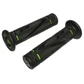 GRIP - PROGRIP ON ROAD 838 DUAL DENSITY - OPEN END BLACK/GREEN Long 122mm (PAIR)