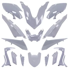 CARROSSERIE/CARENAGE MAXISCOOTER ADAPTABLE YAMAHA 530 TMAX 2017>2019 GRIS NARDO (KIT 15 PIECES)  -P2R-