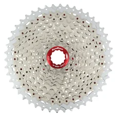 CASSETTE 11V. SUNRACE MX8 11-46 VTT POUR SHIMANO METALLIC ARGENT (LIVRE EN BOITE) (11-13-15-18-21-24-28-32-36-40-46)