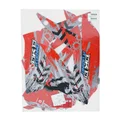 AUTOCOLLANT/STICKER/KIT DECORS ORIGINE DERBI 50 SENDA DRD 2011>2013 ROUGE  -86718000W5R-