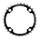 CHAINRING FOR MTB 4 ARMS - Ø104 TA CHINOOK TRIPLE 32 Teeth- Middle BLACK ALU 8/9 Speed.