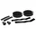 RUBAN DE GUIDON / CINTRE BTP PERFORMANCE PRO NOIR MOTIFS SYMETRIQUES NOIR BRILLANT AVEC BOUCHONS (CONFORTABLE EPAISSEUR 3mm)