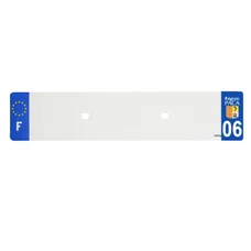 PLASTIC STRIP FOR BLANK PVC LICENSE PLATE (CAR FORMAT 520X110)-DEPT 06/EUROPE (SOLD PER UNIT)