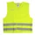 SAFETY VEST -ADX - REFLETIVE -VELCRO TAPES CLOSURE - YELLOW  (CEE APPROVED)