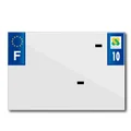 PLASTIC STRIP FOR PVC LICENSE PLATE WITH BUSINESS NAME (MOTORBIKE FORMAT 210X145)-DEPT 10/EUROPE (SOLD PER UNIT)