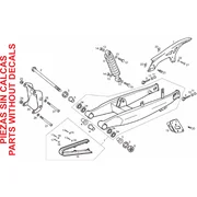 Fourche arriere - Amortisseur