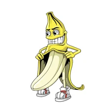 STICKER LETHAL THREAT MINI NASTY BANANA (60x80mm)