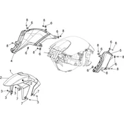 Carrosserie av. - Garde-boue AV