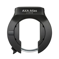 ANTIVOL VELO FER A CHEVAL AXA ATLAS LARGE RETRACTABLE NOIR AVEC FIXATION (FIXATION SUR CADRE LARGEUR DE 72,56 mm à 95 mm) ECART PNEU 58 mm (CLE AMOVIBLE) -SECURITE NIVEAU 14/15