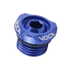 BOUCHON D'HUILE 50 A BOITE VOCA EVO V2 POUR DERBI 50 SENDA, GPR (MOTEUR EURO 2, 3, 4) ALU CNC BLEU