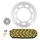 KIT CHAINE ADAPTABLE DERBI 125 SENDA DRD SM 2009>2014  428  14x50  (DIAM COURONNE 105/125/8.5)  (DEMULTIPLICATION ORIGINE)  -AFAM-