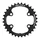 CHAINRING FOR GRAVEL BIKE- 4 Arms- Ø 80 - 32 Teeth DOUBLE Internal X80 TYPE SHIMANO GRX RX600-RX810 BLACK- TA 10/11 Speed.