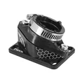 PIPE ADMISSION 50 A BOITE VOCA RACING ADAPTABLE DERBI/AM6 POUR CARBU DE 21 A 28 PWK ALU CNC NOIR