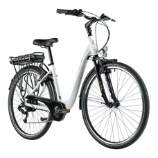 VELO ELECTRIQUE/VAE CITY 28 LEADER FOX PARK MIXTE BLANC BRILLANT 7V MOTEUR ROUE AR BAFANG 36V 45Nm BATTERIE 15Ah (20'' - H52cm - TAILLE L - POUR ADULTE DE 178cm à 185cm)