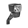 ECLAIRAGE VELO VAE / E-BIKE AVANT SUR FOURCHE AXA NXT 80 E-BIKE 6-12V 80LUX HOMOLOGUE NOIR COMPATIBLE DYNAMO - POUR VOIR A 100M ET VISIBLE A 5.5KMS
