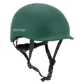 CASQUE VELO ADULTE NEWTON CITY URBAN VERT KAKI MAT IN-MOLD AVEC VISIERE ET LOCK TAILLE 55-58 (VENDU EN BOITE) ECLAIRAGE INTEGRE SUR MOLETTE REGLAGE