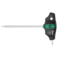 CLE TORX MANCHE EN T WERA 467 HEX PLUS T10x100mm NOIR/VERT (VENDU A L'UNITE)  -MARQUE ALLEMANDE POUR LES ATELIERS-