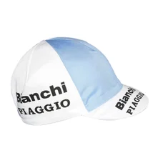 CASQUETTE VELO EQUIPE VINTAGE BIANCHI COPPI BLEU/BLANC