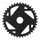 CHAINRING FOR EBIKE- DIRECT MOUNT 38 Teeth. Single- BLACK AMUMINIUM 7075 STRONGLIGHT (for BOSCH 4th GENERATION)  NARROW WIDE TECH