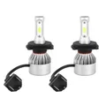 LIGHT BULB - LED H4 12V - P43t foot - 8000 LUMENS 6500K With aluminium cooling fan (HEADLIGHT). (SOLD PER 2 ).  -SELECTION P2R-