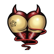 AUTOCOLLANT/STICKER LETHAL THREAT DEVIL ASS (60x80mm)
