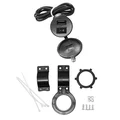 BATTERY CHARGER ON USB -  WITH SWITCH + FIXED ON HANDLEBAR (WATERPROOF)