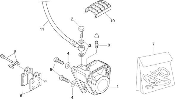 Pince frein arrière