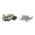 STEEL CAPTIVE NUT FOR BODY PARTS Ø 5mm WITH SCREWS (SET OF 25 PIECES)  -SELECTION P2R-