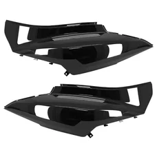 REAR SIDE COVER FOR  SYM 50-125 ORBIT II 2/4 Stroke 6 Gloss black (PAIR)  -SELECTION P2R-