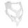 CARENAGE/FACE AVANT ORIGINE PIAGGIO 400-530 MP3 2022> BLANC LUNA BR -1B011680000BR-