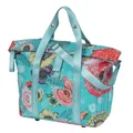 HAND BAG FOR BICYCLE -  BASIL BLOOM FIELD 8-11Lt. - LIGHT BLUE - SUITABLE FOR MIK and KLICKFIX SYSTEMS ( NON INCLUDED)  (29x15x28cm)