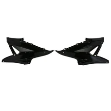 ENGINE SIDE COVER FOR SCOOT MBK 50 NITRO 1997>2012/YAMAHA 50 AEROX 1997>2012 GLOSS BLACK (PAIR)  -P2R-