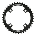 CHAINRING FOR E-BIKE - SINGLE 38teeth Ø104 BLACK TA E-SINGLE 4 ARMS ALU 7075 FOR BOSCH / BROSE / YAMAHA / GIANT / SHIMANO E-STEPS TA E-ONE