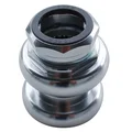 JEU DIRECTION FILETE 1" (PIVOT FOURCHE 22,2 INTERIEUR/25,4 EXTERIEUR) NEWTON ALU ARGENT CAGE A BILLES