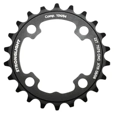 PLATEAU VTT 4BRA D.64 STRONGLIGHT 22DTS INTERIEUR TRIPLE NOIR ALU 7075 COMPATIBLE XTR M960 - EPAISSEUR 4mm