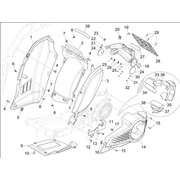 Couvercle arrière - Pare-boue