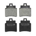 PLAQUETTE DE FREIN NEWFREN POUR KYMCO 300 MAXXER 2006> AR, 250 GRAND DINK 2001>2004 AV / SYM 125 GTS 2006>2007 AV, 125 JOYMAX 2006>2007, 300 JOYMAX 2009> AV  (FD0327BE)  (ELITE ORGANIQUE)