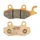 BRAKE PADS -POLINI FOR KYMCO 50 AGILITY, 125-150 B&W, 150 PEOPLE, 250 YUP, 50-125 LIKE, 50 TOP BOY, 50 SUPER 9, 200 DINK  (L 77mm - 96.5mm - H 42mm - thk9.2mm)  (174.2021)  (SINTERED)