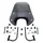 SAUTE VENT FUME SCOOT ORIGINE PIAGGIO 50 ZIP 2000>  -672481-