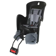 CHILD SEAT-REAR- POLISPORT RECLINABLE FOR FRAME- BILBY RS BLACK+GREY CUSHION (9 > 22Kgs) APPROVED EN 14344