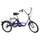 TRICYCLE MUSCULAIRE ADULTE 20" BLEU 5 VITESSES AVEC PANIER - POIDS CHARGE MAXI 100KGS - HOMOLOGATION NF30020