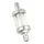 FILTRE A ESSENCE CYLINDRIQUE ACIER DIAM 8 mm TRANSPARENT/ARGENT (VENDU A L'UNITE)  -OMG-