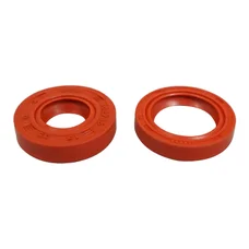 OIL SEAL FOR CRANKSHAFT FOR 50cc MOTORBIKE MINARELLI 50 AM6/MBK 50 X-POWER, X-LIMIT/YAMAHA 50 TZR, DTR/PEUGEOT 50 XPS, XR6/RIEJU 50 RS1, SMX/BETA 50 RR (RACING RED) (PAIR)  -SELECTION P2R -