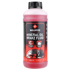 LIQUIDE DE FREIN / HUILE VELO WELDTITE MINERAL POUR SHIMANO/TEKTRO/MAGURA (BIDON 1L) COLORI ROSE