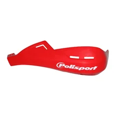 HAND GUARDS FOR 50cc MOTORBIKE -  POLISPORT  EVOLUTION INTEGRAL - RED HONDA (UNIVERSAL MOUNTING)
