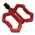 FLAT PEDAL FOR BMX- MARWI RED -ALUMINIUM-  9/16" (PAIR)