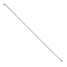 RAYON RENFORCE INOX ARGENT 2,0mm AVEC TETE COUDEE EN 2,3mm  L 264mm AVEC ECROUS (VENDU A L'UNITE)