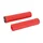 POIGNEE CITY/VTT BIKE RIBBON SILICONE SOFT ROUGE 22mm L 130mm (PAIRE)