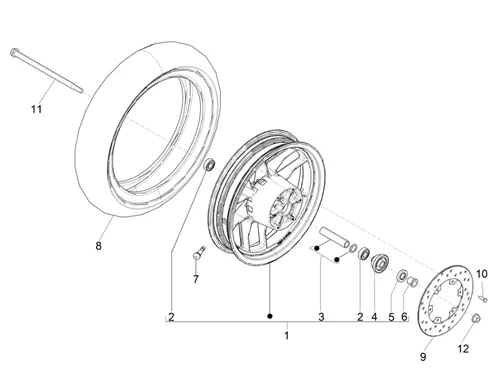 Roue avant